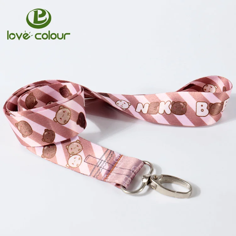 Sublimation strap neck lanyard