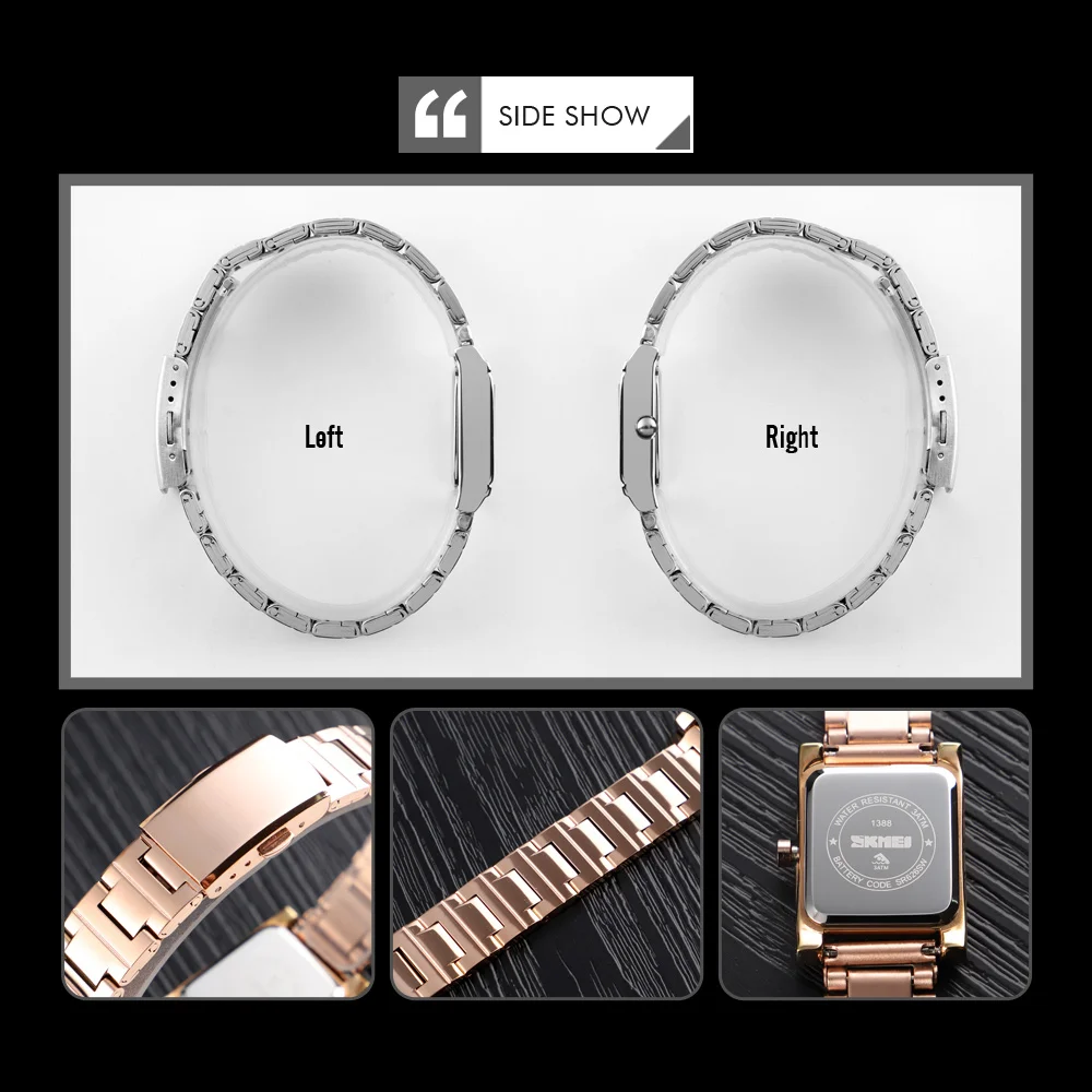 SKMEI Kol Saati Silver Fashion Watch women Custom Manufacturer Wristwatches