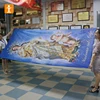 high quality screen printing black pirates of the caribbean flag
