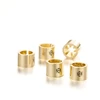 High-End Customized Golden Plastic Round Size Marker Rings Clips Tags Cube