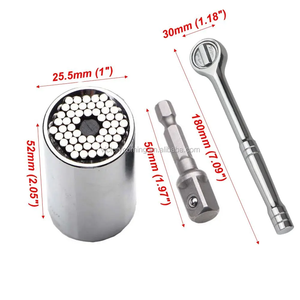 Universal Socket Wrench,Kusonkey Professional Grade Universal Socket
