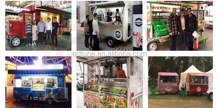 Best Designed Mobile Food Truck Full Kitchen Food Court Van Fast Food Van For Sale details