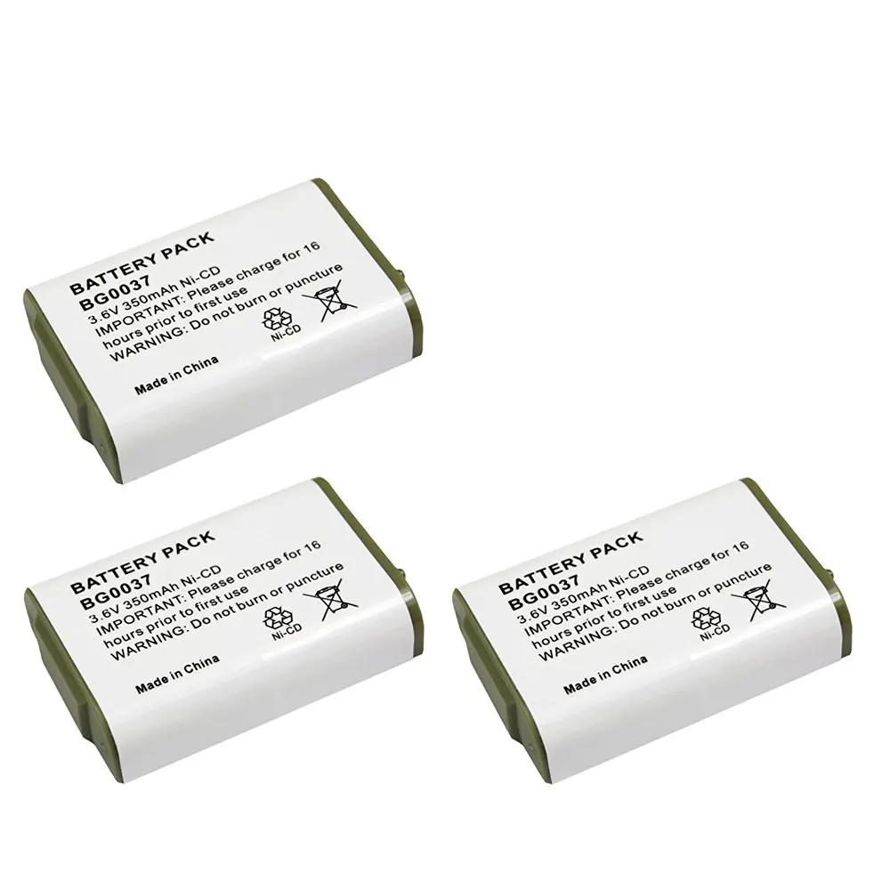 3 Pack Fenzer Replacement Cordless Phone Rechargeable Battery for Panasonic HHR-P103 HRRP103 HRR-P103A HRRP103A KX-TGA2352 KX-TG2352B KX-TG2352S KX-TG2352W KX-TG2382 KX-TG2382B