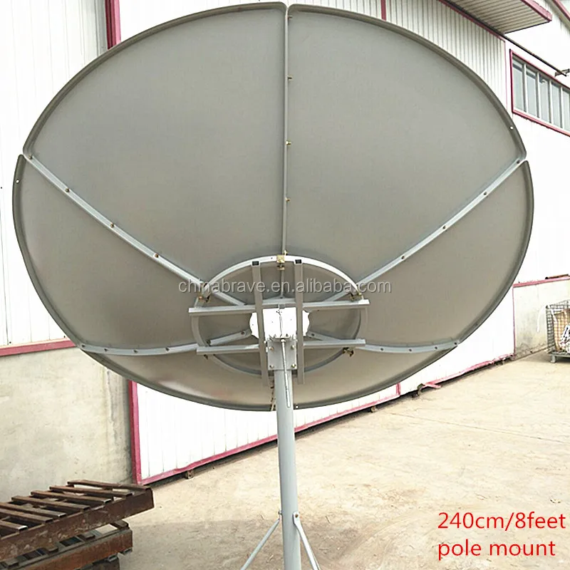 Pole Mount Mount Panel Steel 2.4m C Band Satellite Dish Antenna Buy