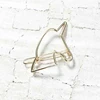 Minimalist style Cuteness unicorn hollow alloy hair clip wholesale products jewelry catalog wholesale unicorn