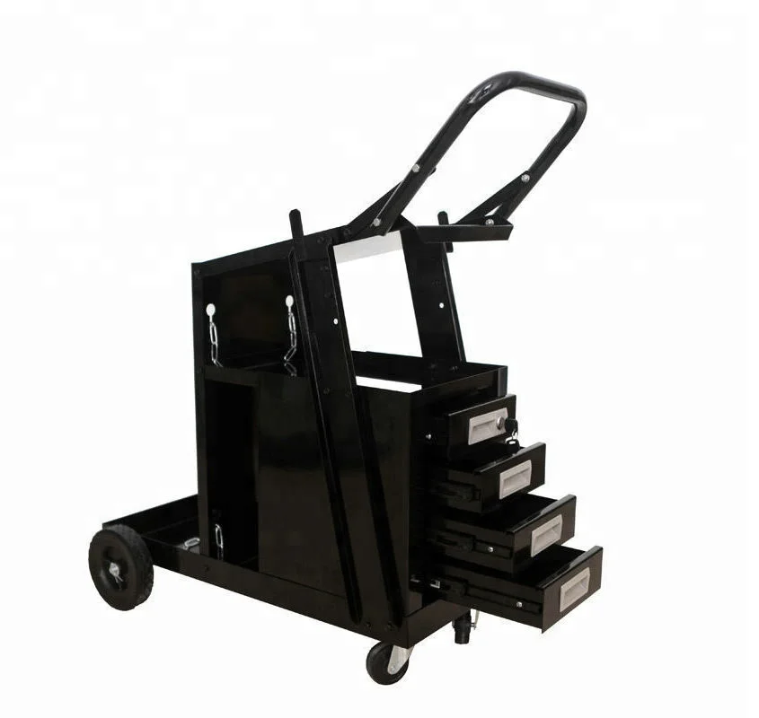 Welder Cart Welding Trolley With 4 Drawers And Handle Gas Cylinder ...