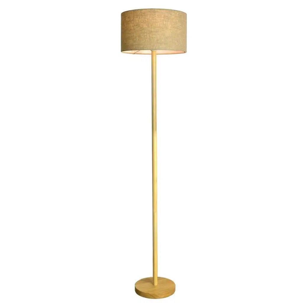 white wooden floor lamp base