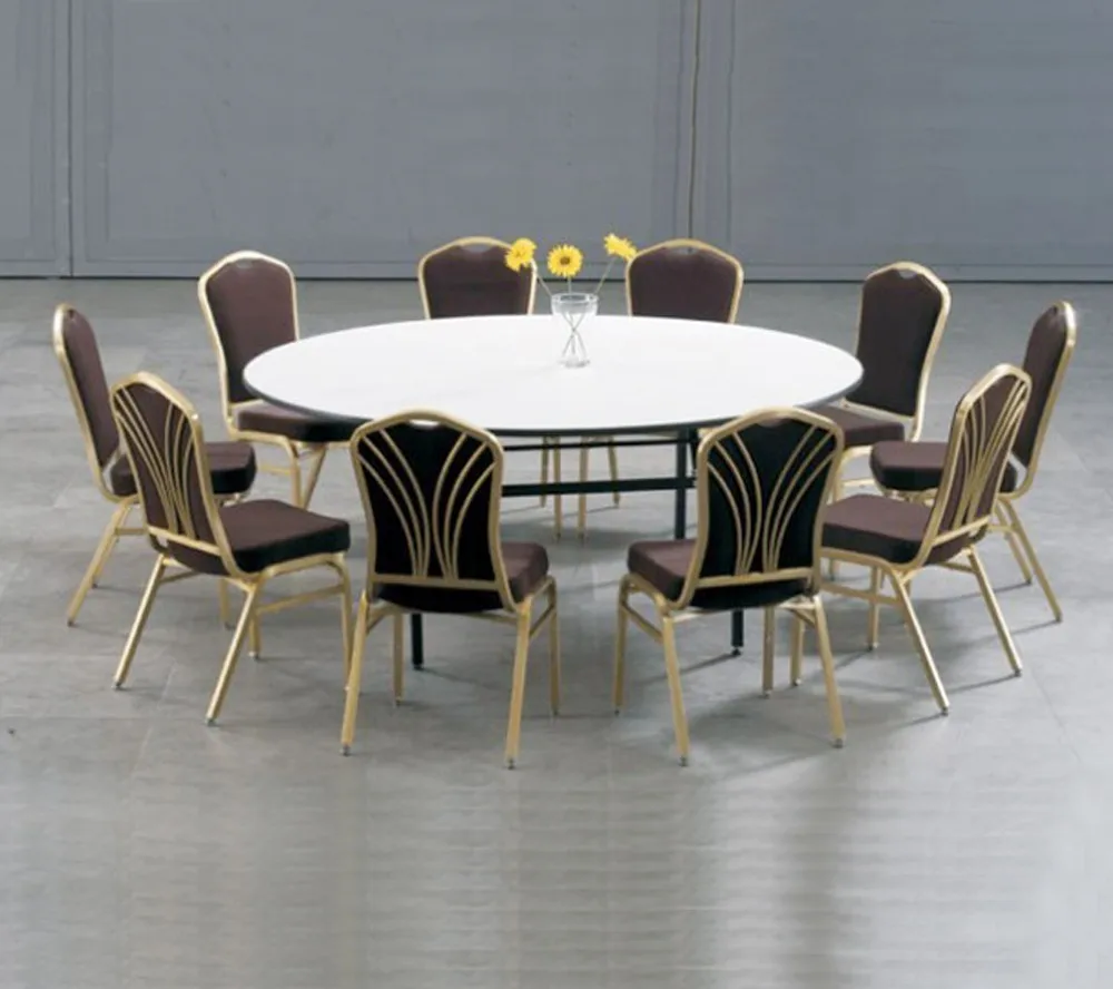 hotel banquet hall conference hall 10 people round folding table