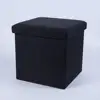Black fabric MDF folding home use clothes box,shoes box, toy box