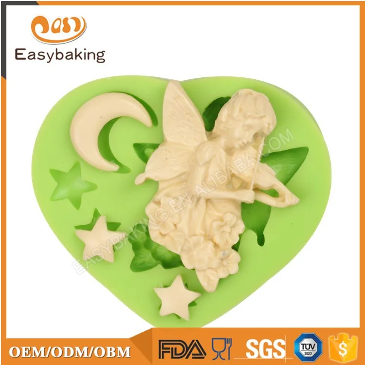 ES-1922 Angel shape silicone cake decoration mold fondant tool