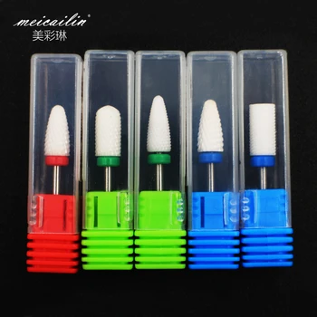 5 Shape Ceramic Nail Drill Bit For Electric Manicure Machine Nails 5 Shape Ceramic Nail Drill Bit For Electric Manicure Machine Nails