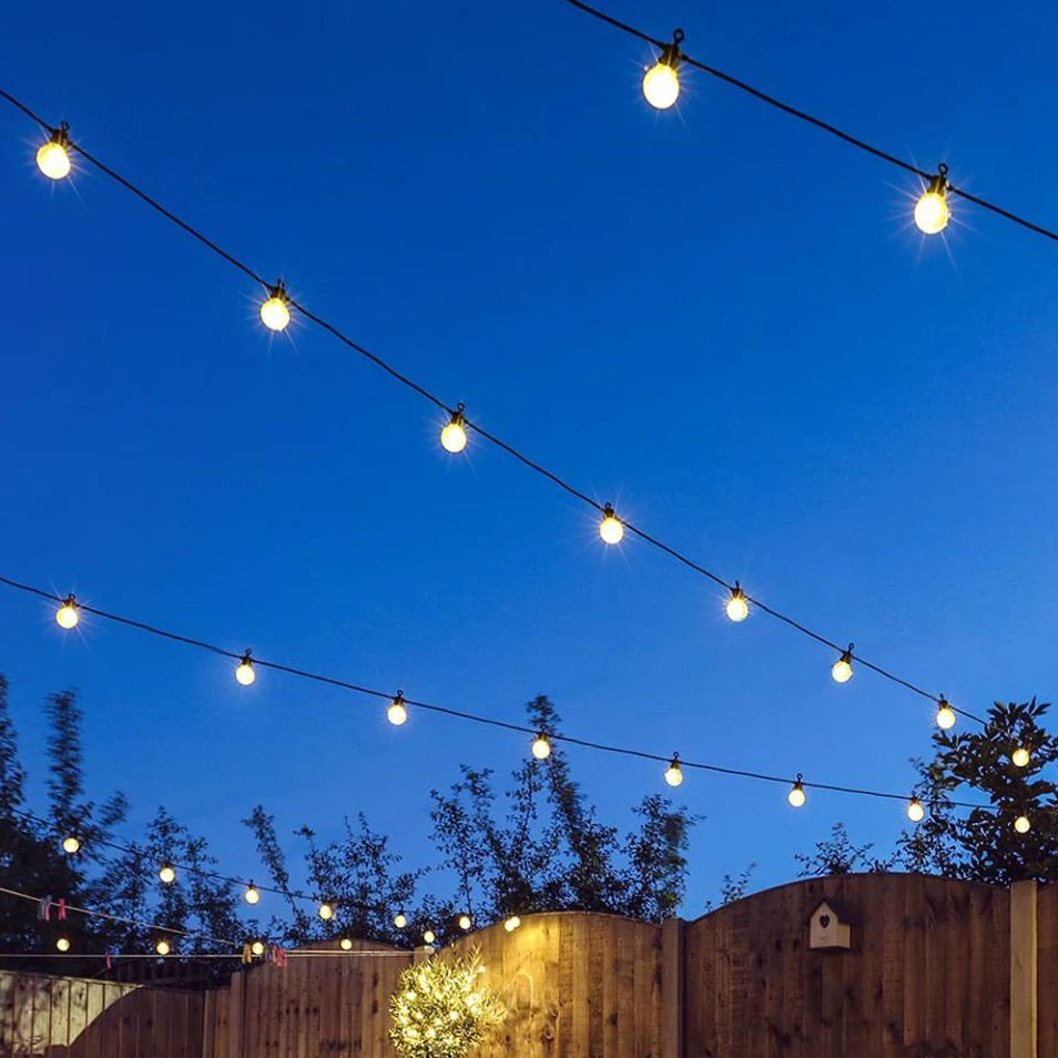 10m 20m 30m 100m Christmas festoon string lights outdoor patio garland waterproof string G50 light chain