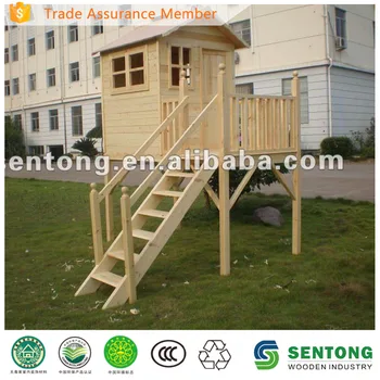 outdoor playhouse with floor