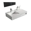 Glossy Solid Surface Acrylic Artificial Stone Wash Hand Wall Basin