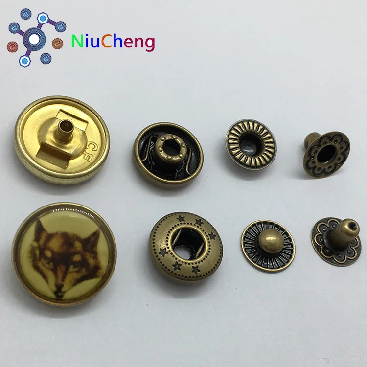 Whole Sale Round Custom Spring Metal Snap Button For Coat Buy Metal