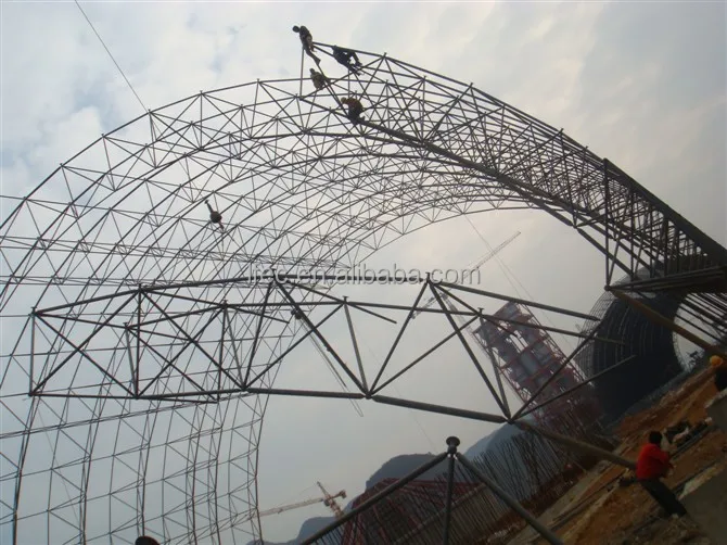 Professional Design space frame ball for limestone storage