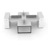 make/creat your own logo table four walled office cubicle cabinets
