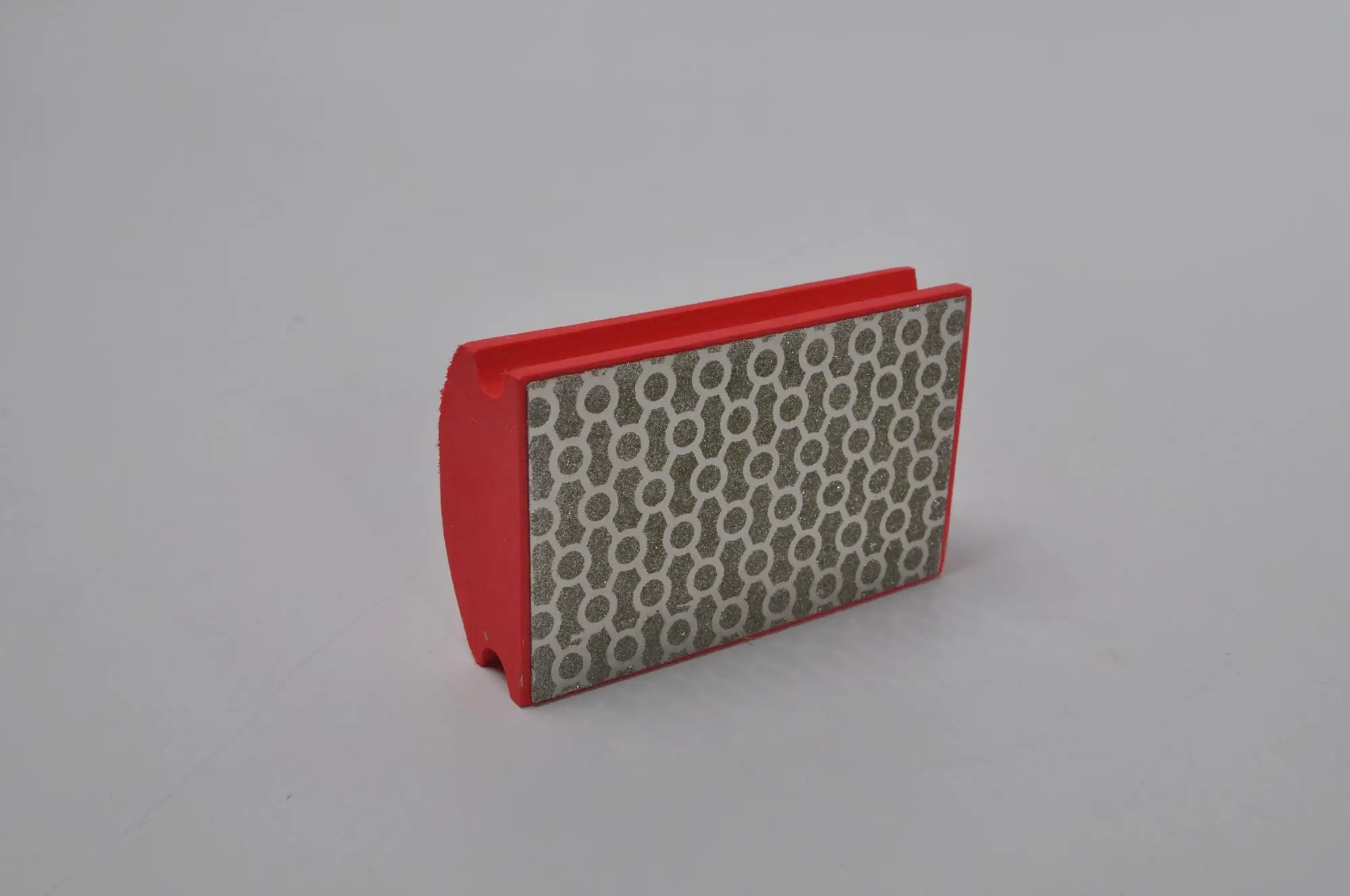 O Shape Diamond Hand Sanding Pads Foam Backed Glass Polishing Pad Stone