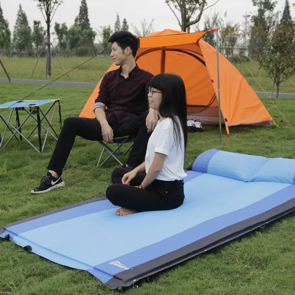 mat/Outdoor tent sleeping pad/ inflatable cushions/Double automatic inflatable cushions/Lawn outdoor camping mat