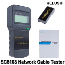 Portable Multifunction Wireless Sc8108 LCD Digital PC Data Network CAT5 RJ45 LAN Phone Meter Length Cable Tester Meter