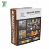 Custom Full Color Printing Hard Cardboard 3 Ring Binder With Business Card Pocket Handmade Paper File Folder