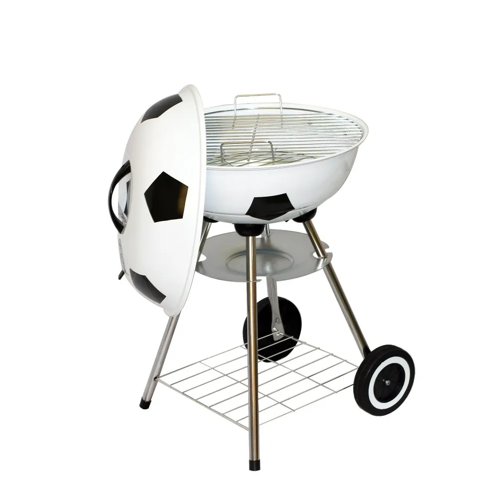 Football Shape Charcoal Kettle Bbq Grill For Outdoor Camping Buy Bbq