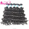 Popular New Hairstyle Romantic More Wavy Natural Wave Virgin Unprocessed Indian Human Hair Sew In Double Weft Bundle