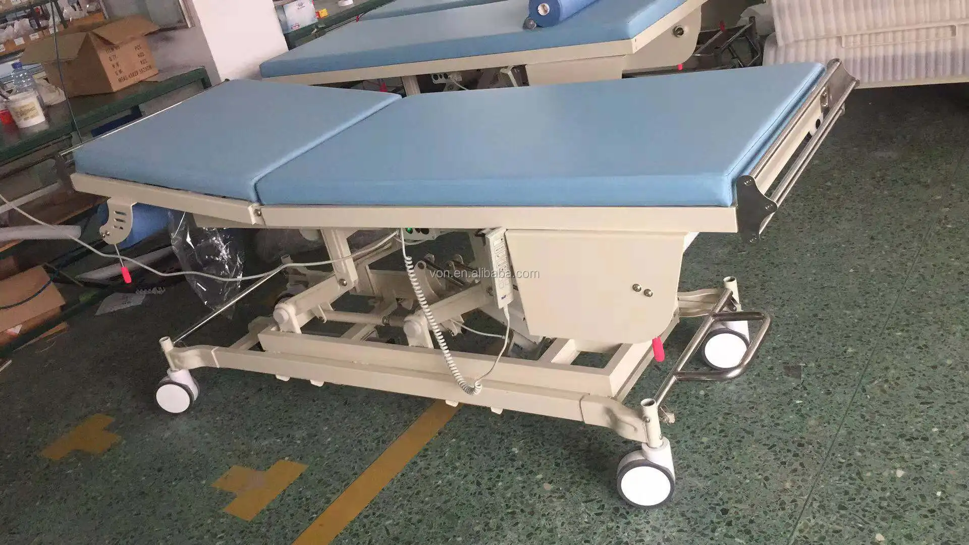 Vonsc Blue Automatic Sheet Change Hospital Adjustable Bed Table Buy