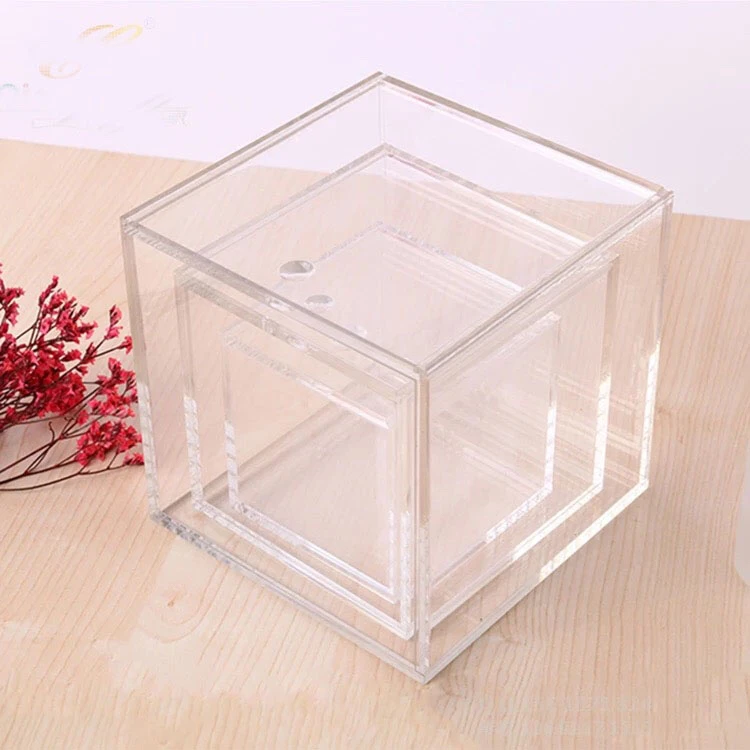 sliding lid small compartments box