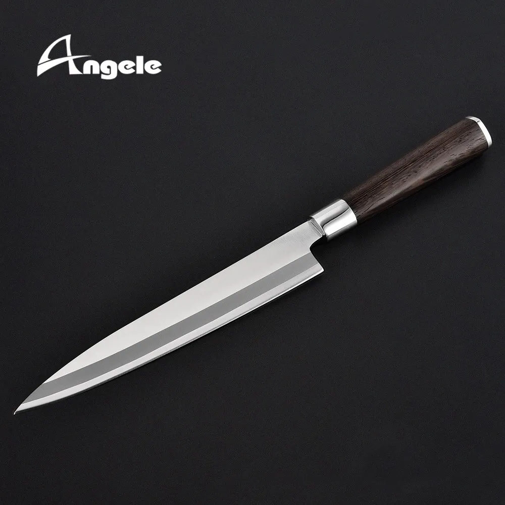 Lfgb Food Grade Safe 7cr17mov Steel Fish Sushi Knife With Wood Handle
