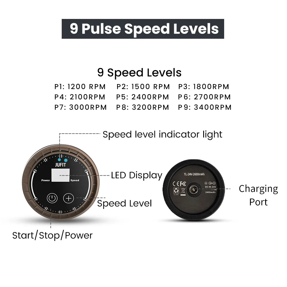 2600ma Deep Muscle Stimulator Gun Massage Percussion Massager Buy