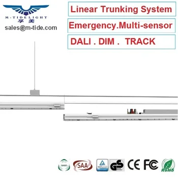 リンク可能ペンダントチューブ Pir モーションレールトランキング配線システムでレンズ照明システムソリューション Led リニアスーパーマーケットライト Buy スーパーマーケット Led リニアライト スーパーマーケット照明ソリューション トランキング配線システム