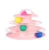 Interactive Funny game Round Track Turntable Ball Disk Cat Pet Toys