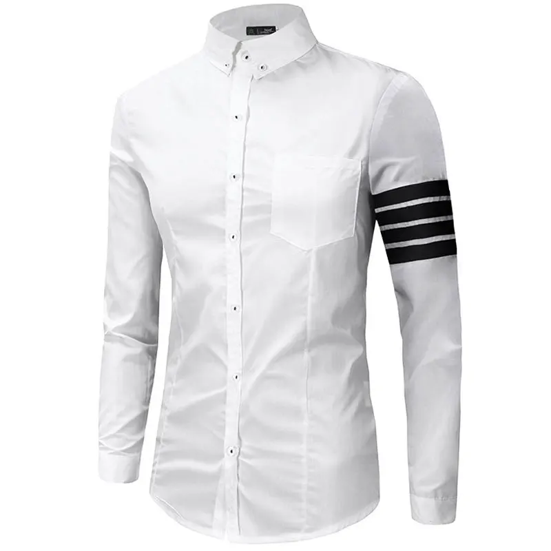 White shirt for men designs Best Men’s White Oxford Shirts. The Oxford shirt is the best choice for those who wear shirts on a regular basis. It’s a step up from the dress shirt as it comes with a formal design, button-down collar and it’s acceptable to wear at casual events too.