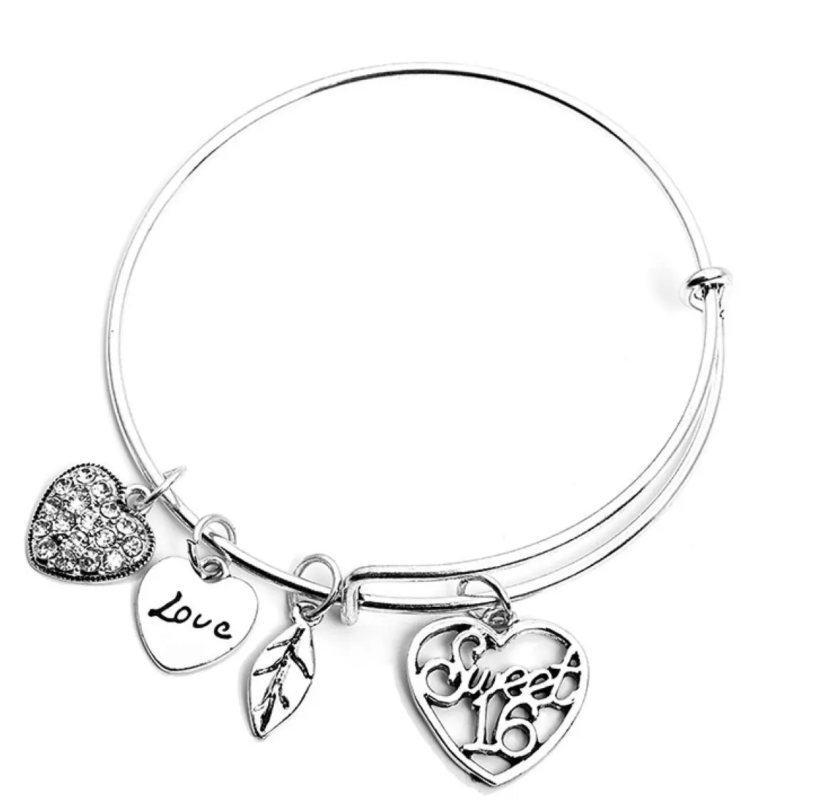 Sweet 16 Bracelet Find Deals On Line At Get Quotations Infinity Collection Sweet 16 Charm Bangle Bracelet Jewelry Six Gift For