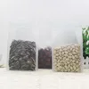 Transparent 8 Side Seal Clear Plastic Zipper Pouch For Food Ziplock Nuts Packaging Bag