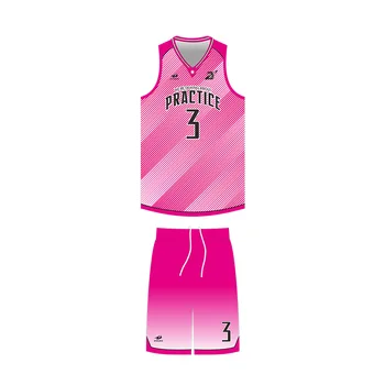 Sublimation Pink Basketball Jerseys 