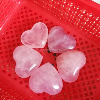 small rose quartz hearts