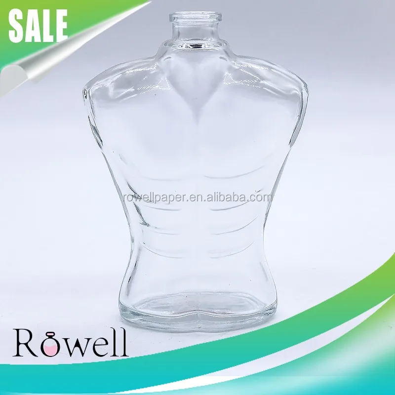 Men's Fragrance Use 100ml 3.4oz Man Muscle Shaped Glass Perfume Bottle