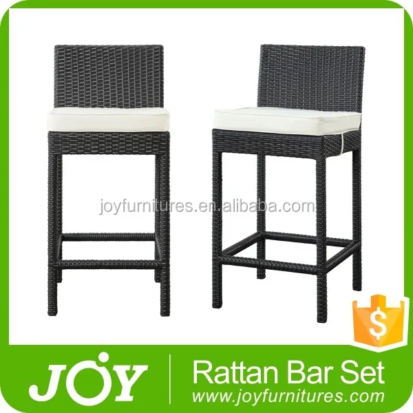 Modern Metal Swivel Resin Cane Cheap Rattan Wicker Outdoor Bar Stools