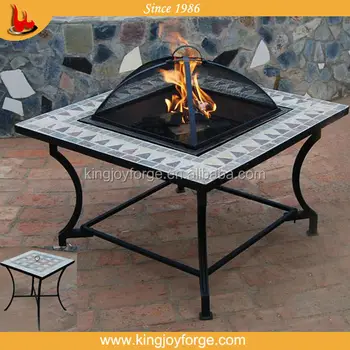 Kingjoy Garden Stove With Grill Table Firepit Outdoor Fire Pit