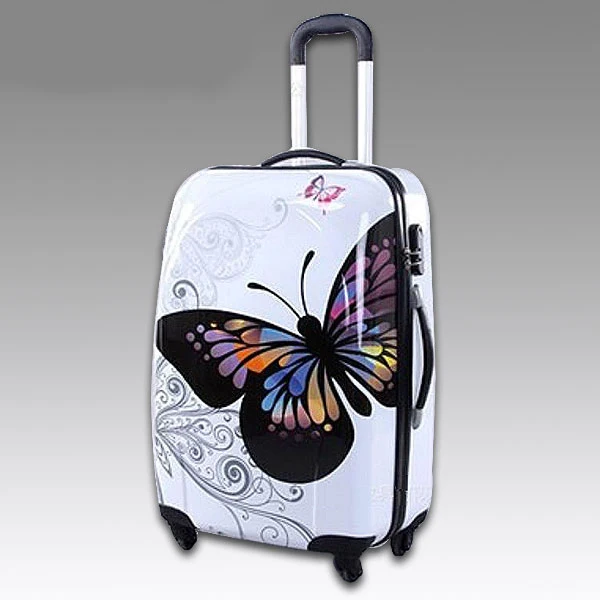 it butterfly suitcase