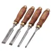 Wood Carving Chisel Set Woodworking Premium Quality Chrome Manganese Wooden Handle Chisel Set For Wood Carving 4-Piece