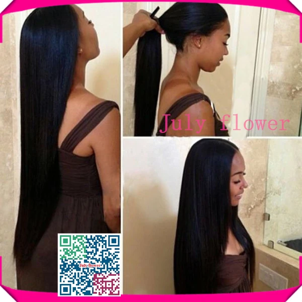 8а перуанский мягкая шелковистая прямая у части парик человеческих волос девы перуанский Upart парики боковая часть / средняя часть для чернокожих женщин