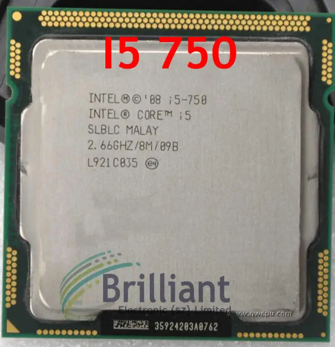 Intel Core i5-750 Quad-Core 2.66GHz 8M LGA1156 SLBLC Processor