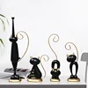 Home Decor Resin Crafts Cat God Ornaments Egyptian Black Feline Cat Goddess Statue