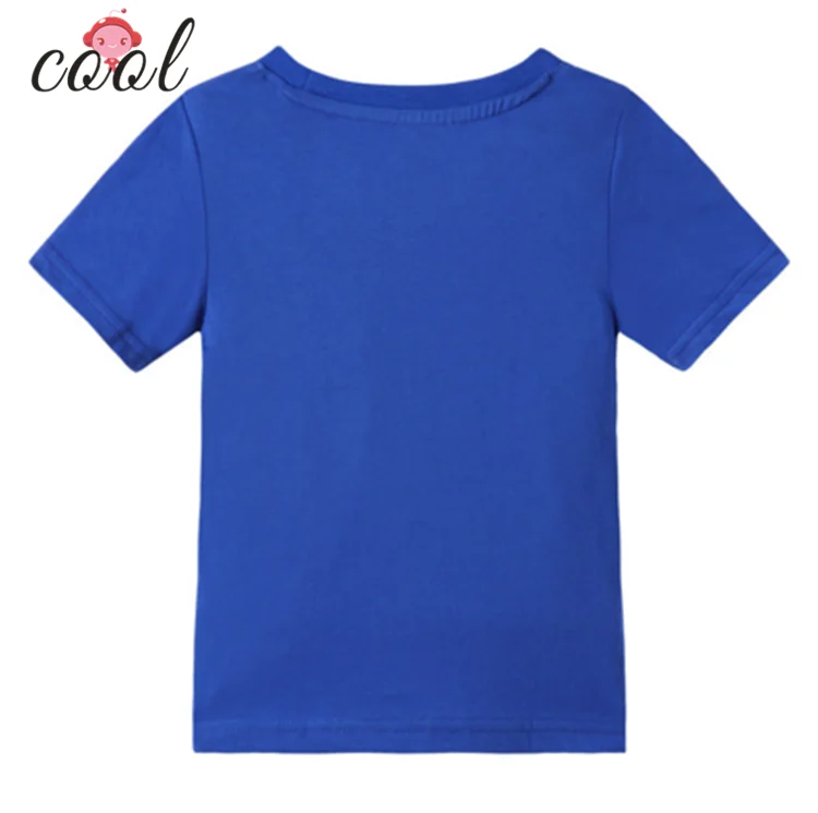 Dark Blue Color New Latest Stripes Shirt Baby Boys Kids Tshirts Design