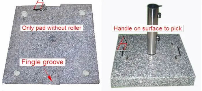 25kgs square outside granite umbrella base