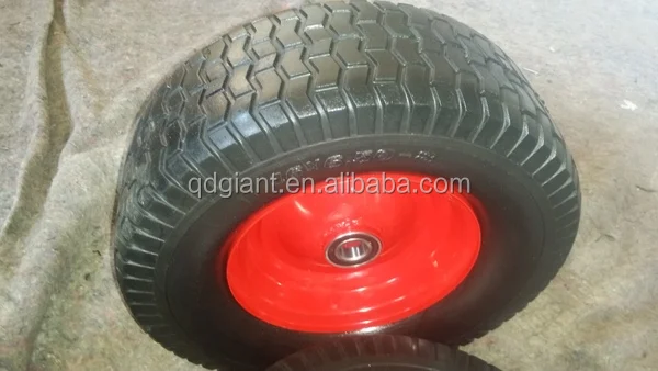 16 inch lawn mover PU foam wheel 6.50-8