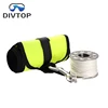 Diving Dive spearfishing inflatable marker buoy kit with 304 stainless steel finger spool